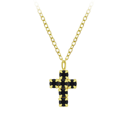 Wholesale Silver Cross Crystal Necklace