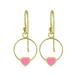 Wholesale Silver Heart Wire Earrings