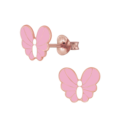Wholesale Silver Butterfly Stud Earrings