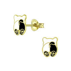 Wholesale Silver Dog Stud Earrings