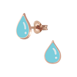 Wholesale Silver Tear Drop Stud Earrings