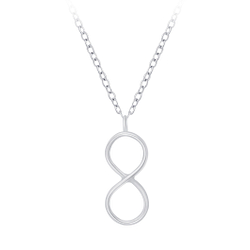 Wholesale Silver Infinity Necklace