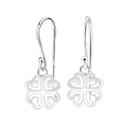 Wholesale Silver Clover Earrings