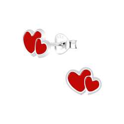 Wholesale Silver Heart Stud Earrings