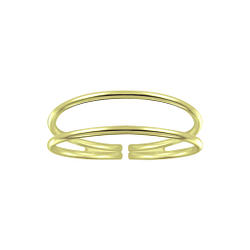 Wholesale Silver Double Line Ring