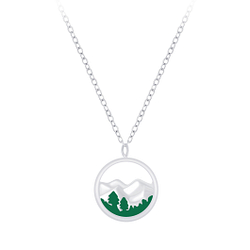 Wholesale Silver Mountain Necklace