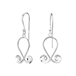 Wholesale Silver Spiral Earrings