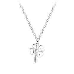 Wholesale Silver Clover Necklace