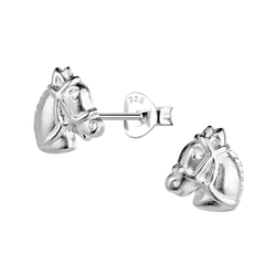 Wholesale Silver Horse Stud Earrings