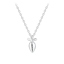 Wholesale Silver Carrot Necklace