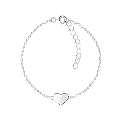 Wholesale Silver Heart Bracelet