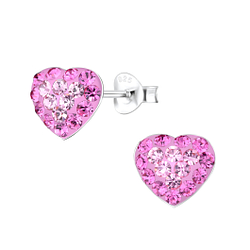 Wholesale Silver Heart Stud Earrings