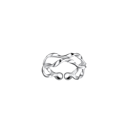 Wholesale Silver Twisted Ear Cuff