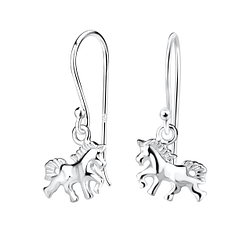 Wholesale Silver Horse Earrings