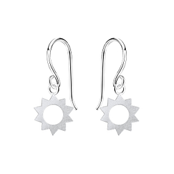 Wholesale Silver Sun Earrings