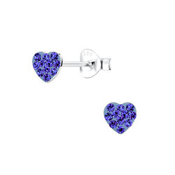 Wholesale Silver Heart Stud Earrings