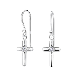 Wholesale Silver Cross Earrings