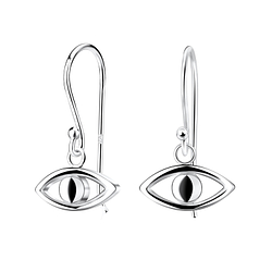Wholesale Silver Evil Eye Earrings