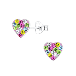 Wholesale Silver Heart Stud Earrings