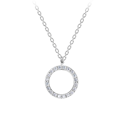 Wholesale Silver Circle Necklace