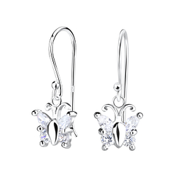 Wholesale Silver Butterfly Earrings