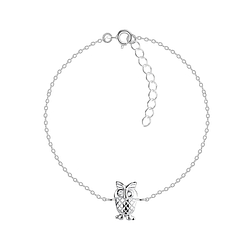 Wholesale Silver Owl Bracelet