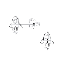 Wholesale Silver Rocket Stud Earrings