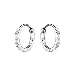 Wholesale 13mm Silver Huggie Earrings