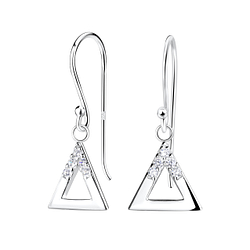 Wholesale Silver Triangle Earrings