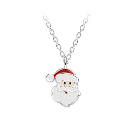 Wholesale Silver Santa Claus Necklace