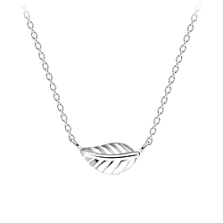 Wholesale Silver Leaf Necklace