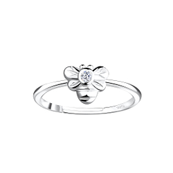 Wholesale Silver Bee Adjustable Ring