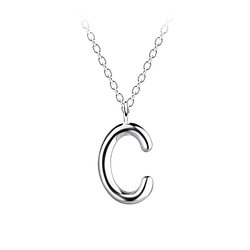 Wholesale Silver Letter C Necklace