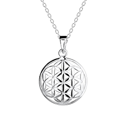 Wholesale Silver Flower of Life Necklace