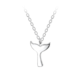 Wholesale Silver Whale Tail Necklace