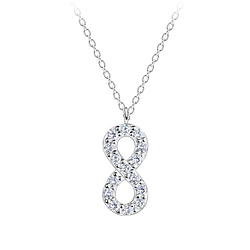 Wholesale Silver Infinity Necklace