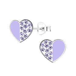 Wholesale Silver Heart Stud Earrings