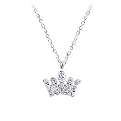 Wholesale Silver Crown Necklace