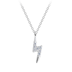 Wholesale Silver Thunder Bolt Necklace