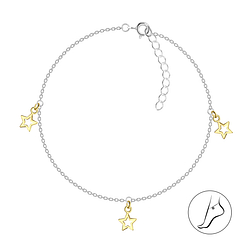 Wholesale Silver Star Anklet