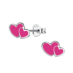 Wholesale Silver Heart Stud Earrings