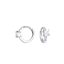 Wholesale 8mm Silver Huggie Earrings