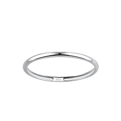 Wholesale 1.5mm Band Silver Ring