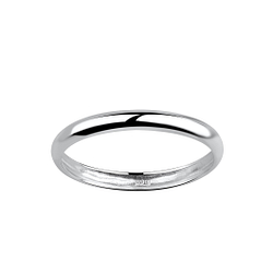 Wholesale 2.4mm Silver Band Ring