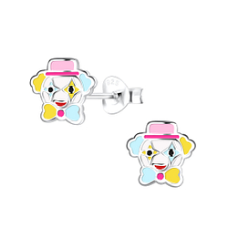 Wholesale Silver Clown Stud Earrings