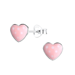 Wholesale Silver Heart Stud Earrings