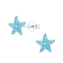 Wholesale Silver Starfish Stud Earrings