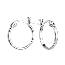 Wholesale 14mm Silver French Lock Hoop Earrings