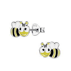 Wholesale Silver Bee Stud Earrings