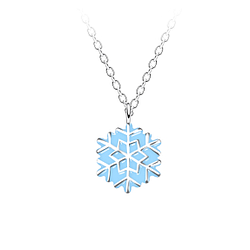 Wholesale Silver Snowflake Necklace